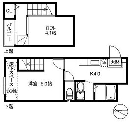 渡辺通駅 徒歩13分 1階の物件間取画像